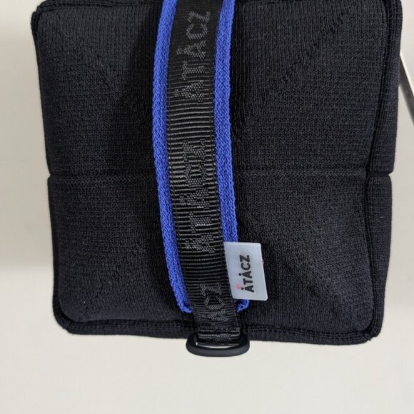 New Atacz Cube With Utility Strap Knit Crossbody Bag - Black - Picture 4 of 16